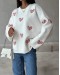 JACQUARD KNIT SWEATER WITH HEARTS